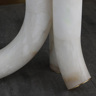 Orion Alabaster Floor Lamp-Neutral Decor