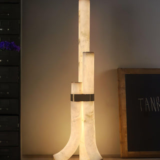 Orion Alabaster Floor Lamp-Neutral Decor