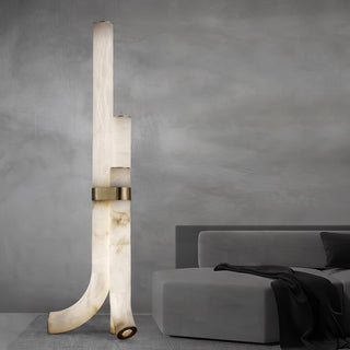 Orion Alabaster Floor Lamp-Neutral Decor