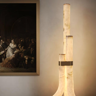 Orion Alabaster Floor Lamp-Neutral Decor