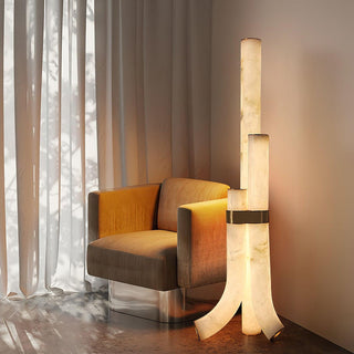 Orion Alabaster Floor Lamp-Neutral Decor