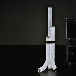 Orion Alabaster Floor Lamp-Neutral Decor