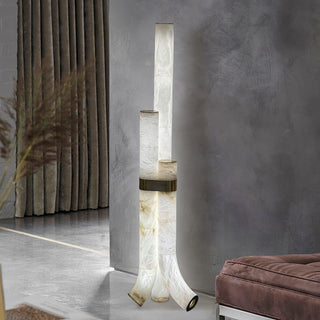 Orion Alabaster Floor Lamp-Neutral Decor