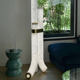 Orion Alabaster Floor Lamp-Neutral Decor