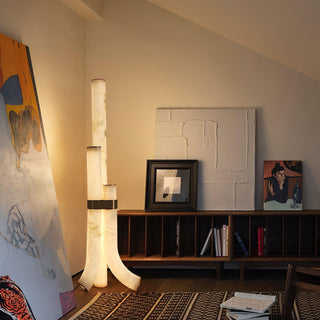 Orion Alabaster Floor Lamp-Neutral Decor