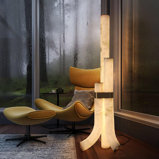 Orion Alabaster Floor Lamp-Neutral Decor