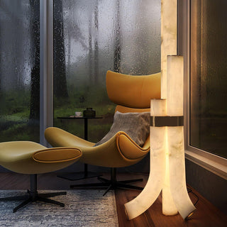 Orion Alabaster Floor Lamp-Neutral Decor