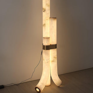Orion Alabaster Floor Lamp-Neutral Decor