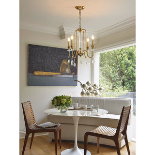 Ercararis Lustre Vintage Industriel Laiton Cristal