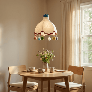 Pippi Kids Fabric Pendant Light-Neutral Decor