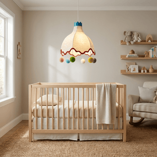 Pippi Kids Fabric Pendant Light-Neutral Decor
