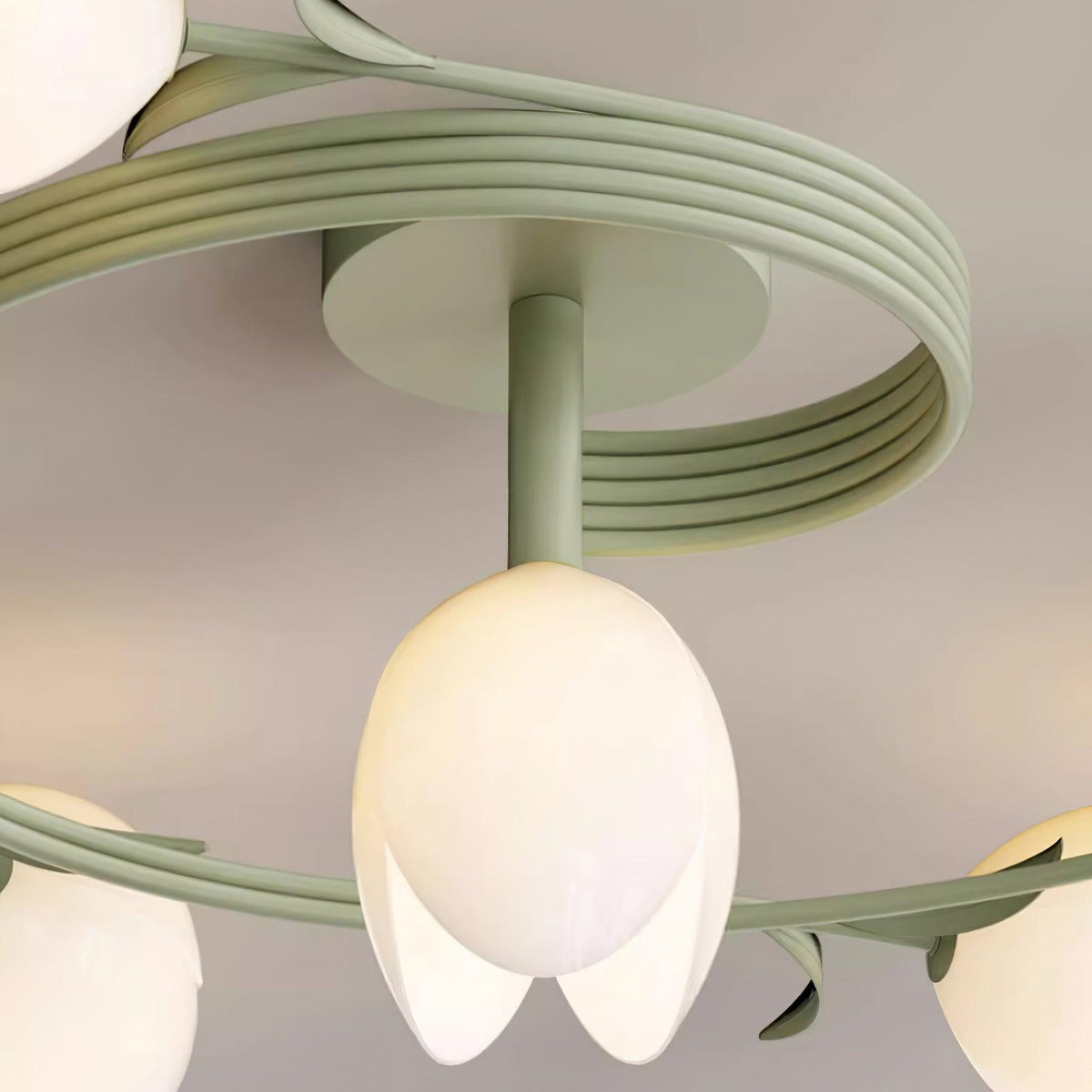 Iris 6-Light Tulip Ceiling Light-Neutral Decor