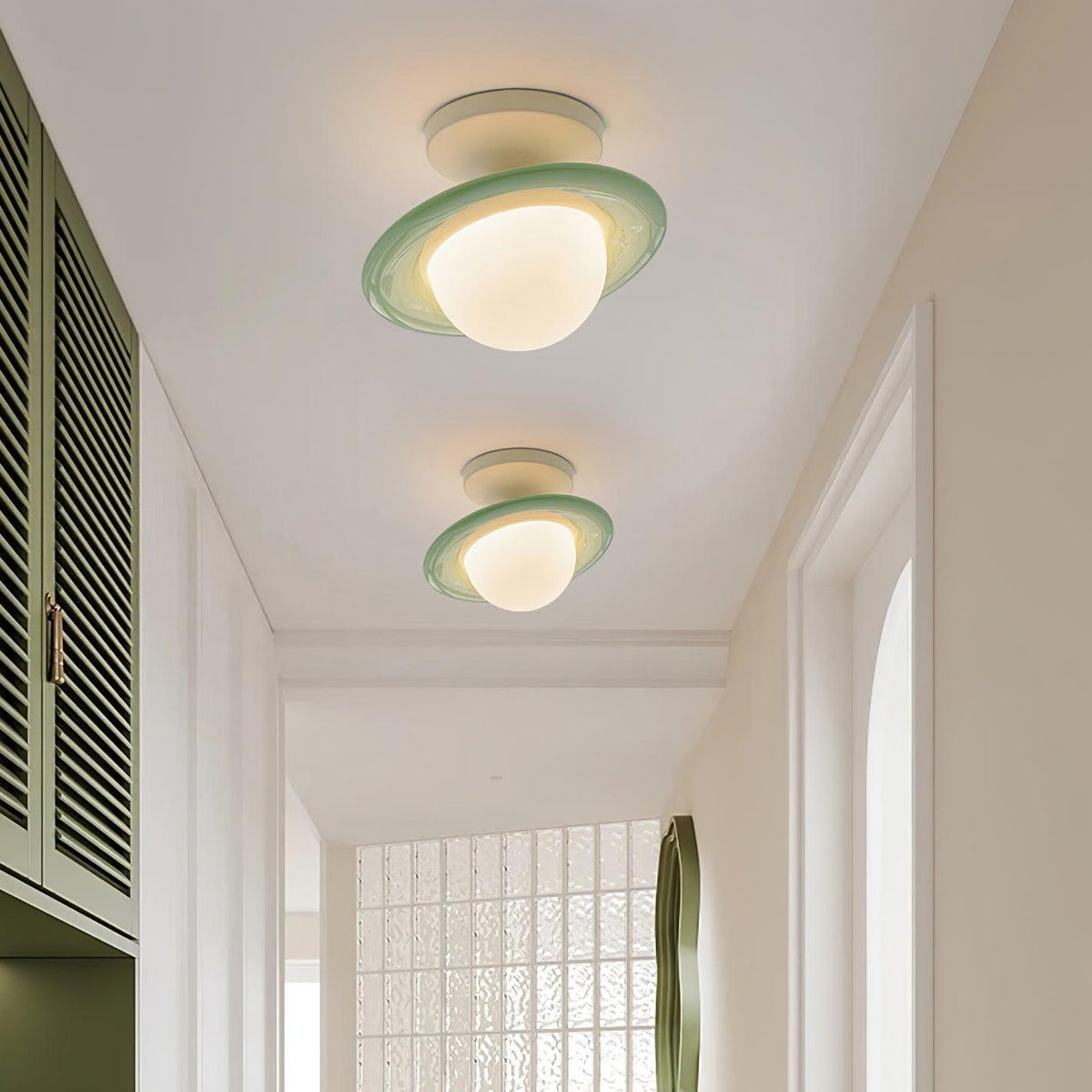 Ceiling Light Playful Planet Shape Soft Glow Whimsical Modern-Neutral Decor