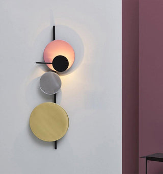 Lustra Applique Murale  Artistique à Disques Magnétiques