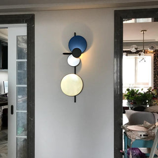 Lustra Applique Murale  Artistique à Disques Magnétiques