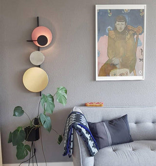 Lustra Applique Murale  Artistique à Disques Magnétiques