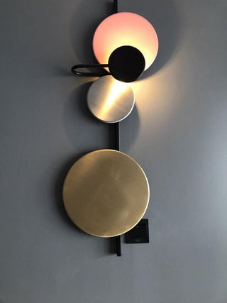 Lustra Applique Murale  Artistique à Disques Magnétiques