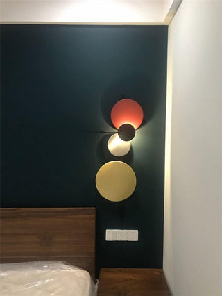 Lustra Applique Murale  Artistique à Disques Magnétiques