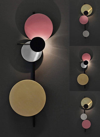Lustra Applique Murale  Artistique à Disques Magnétiques