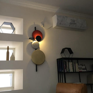 Lustra Applique Murale  Artistique à Disques Magnétiques