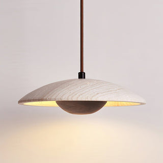 Zodore Large-Bord Travertin Pendentif Lumière
