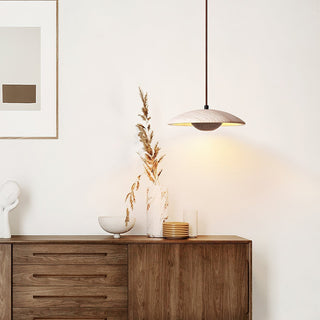 Zodore Large-Bord Travertin Pendentif Lumière