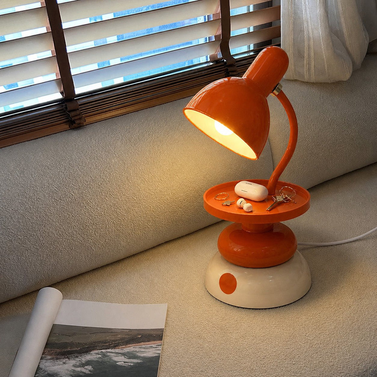 Playful Dot Table Lamp-Neutral Decor