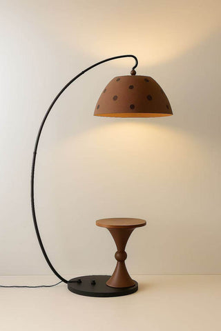 Playful Arc Floor Lamp-Neutral Decor