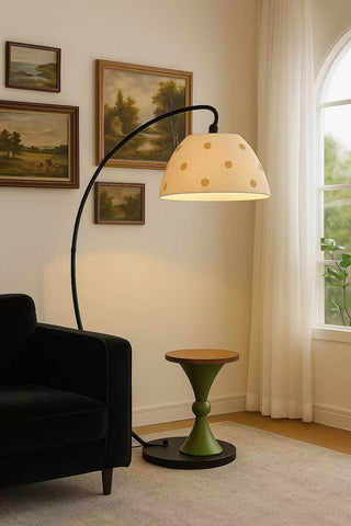 Playful Arc Floor Lamp-Neutral Decor