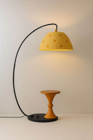 Playful Arc Floor Lamp-Neutral Decor