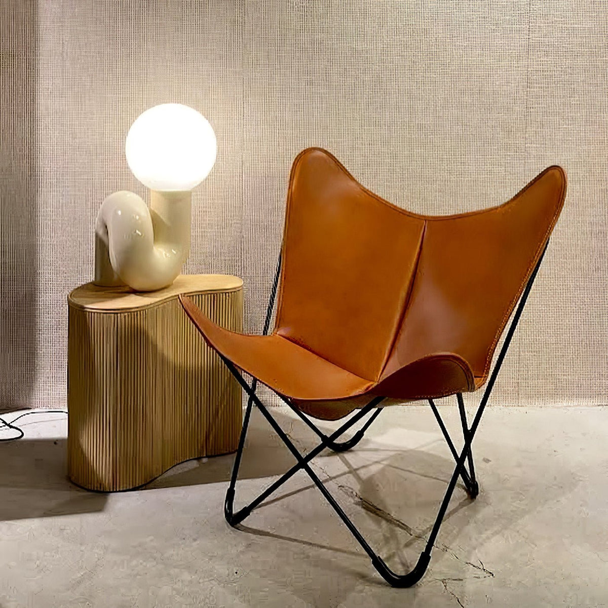 Soreeon Lampe de Table Forme N Ludique Tout Blanc