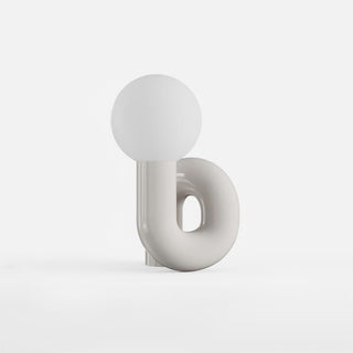 Soreeon Lampe de Table Forme N Ludique Tout Blanc