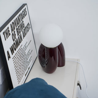 Soreeon Lampe de Table Forme N Ludique Tout Blanc