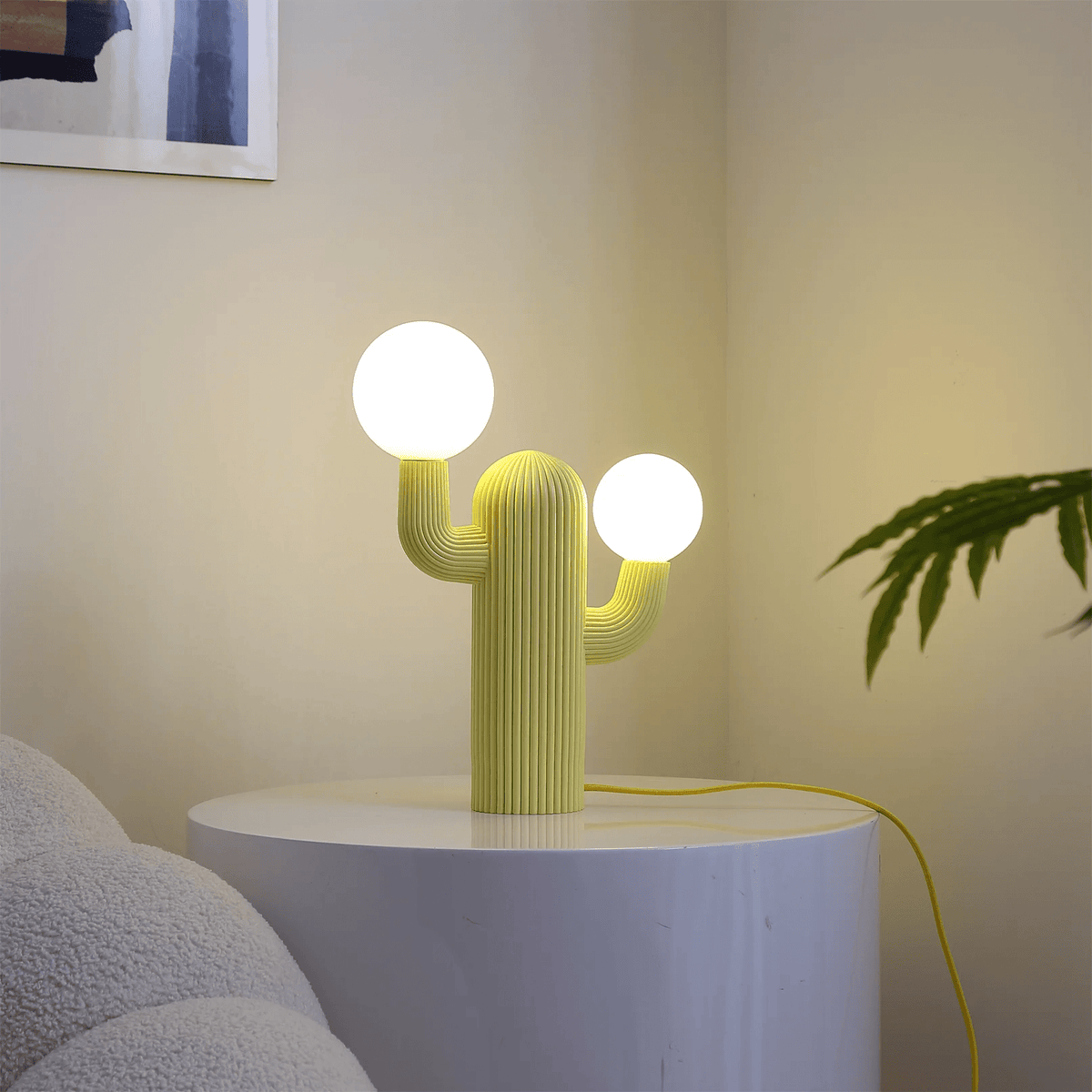 Playline Cactus Table Lamp-Neutral Decor