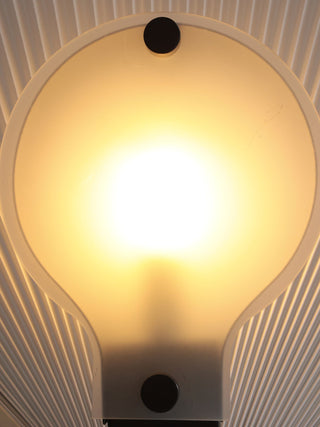 Pleated Fan Floor Lamp-Neutral Decor