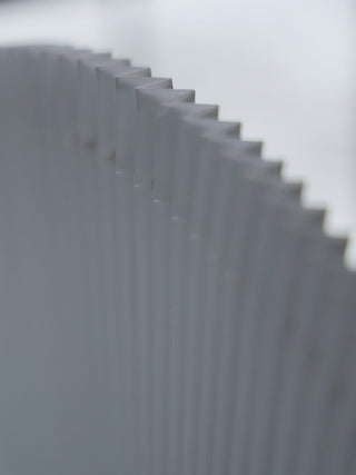 Pleated Fan Floor Lamp-Neutral Decor