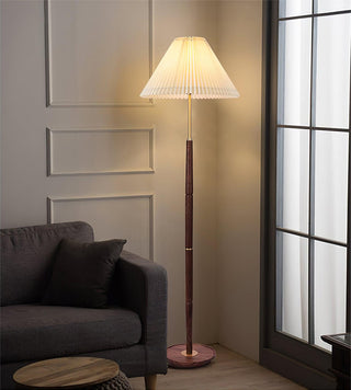 Syleina Lampadaire en Bois Massif Minimaliste