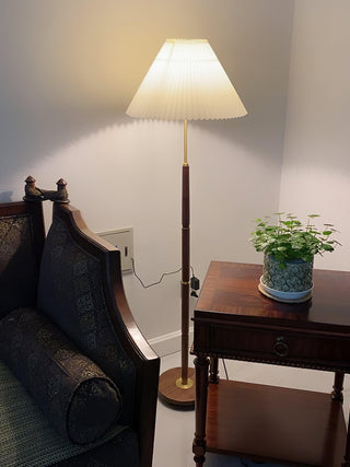 Syleina Lampadaire en Bois Massif Minimaliste