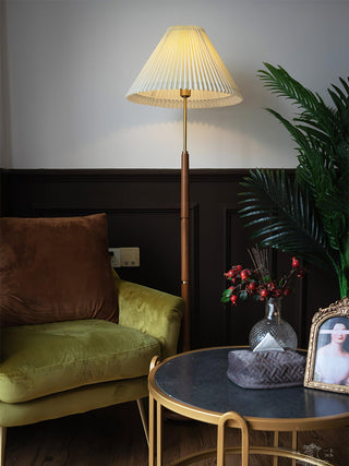 Syleina Lampadaire en Bois Massif Minimaliste