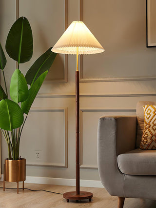 Syleina Lampadaire en Bois Massif Minimaliste