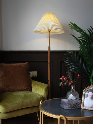 Syleina Lampadaire en Bois Massif Minimaliste