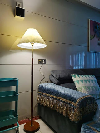 Syleina Lampadaire en Bois Massif Minimaliste