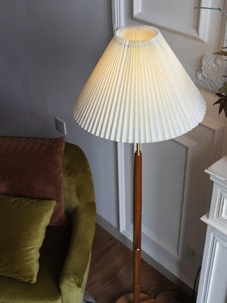 Syleina Lampadaire en Bois Massif Minimaliste