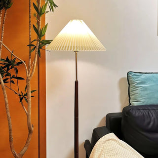 Syleina Lampadaire en Bois Massif Minimaliste