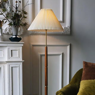 Syleina Lampadaire en Bois Massif Minimaliste