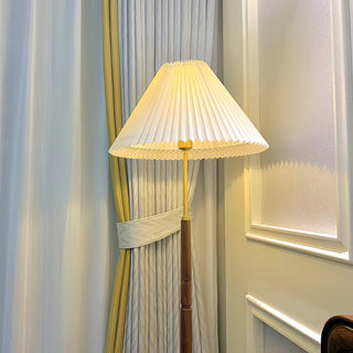Syleina Lampadaire en Bois Massif Minimaliste