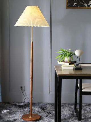 Syleina Lampadaire en Bois Massif Minimaliste