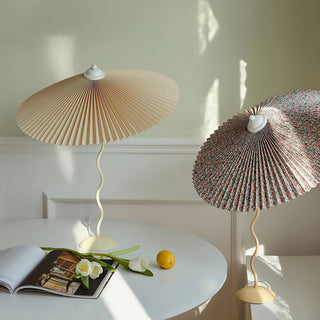 Krenis Lampe de Table en Tissu Artistique Contemporain