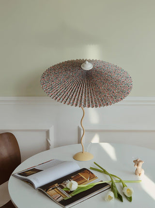 Krenis Lampe de Table en Tissu Artistique Contemporain