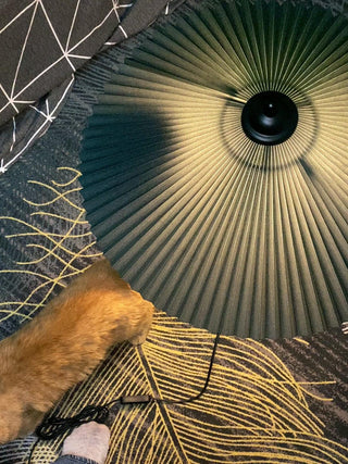 Krenis Lampe de Table en Tissu Artistique Contemporain
